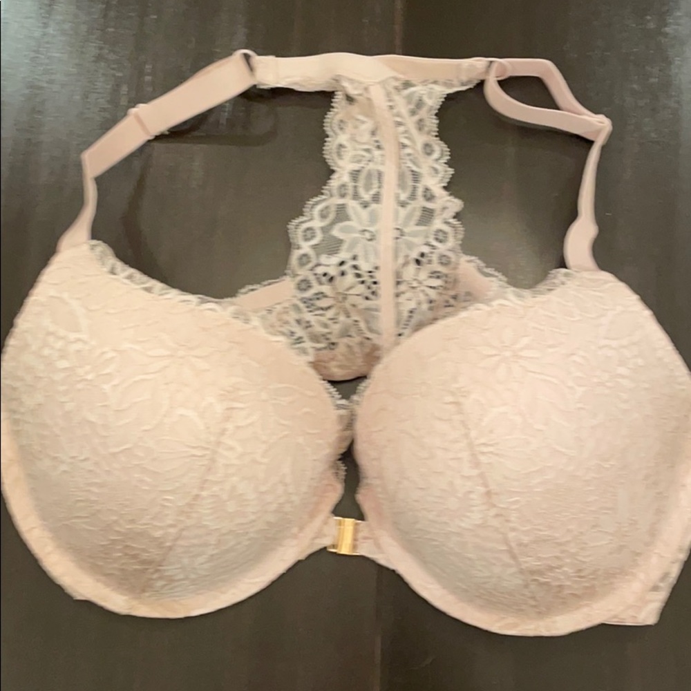 Auden front closure racerback plunge bra 40C NWOT